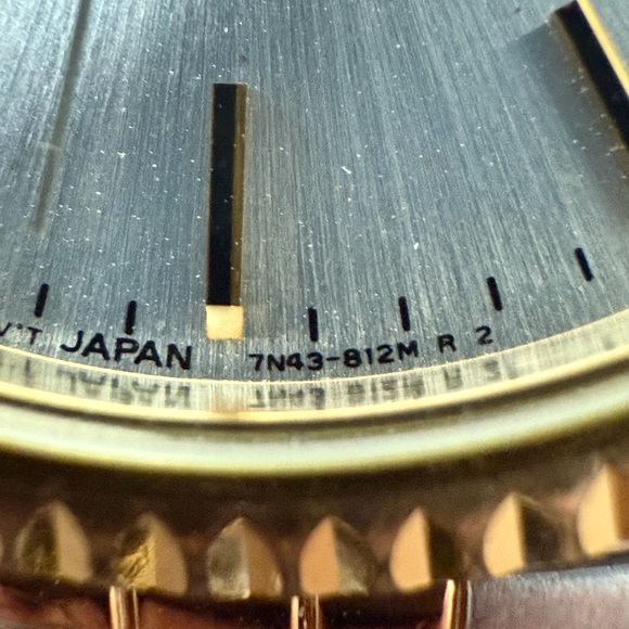 Seiko Presidential Vintage Men’s Watch Two-Tone Bracelet Case Stainless Dial - Picture 8 of 14